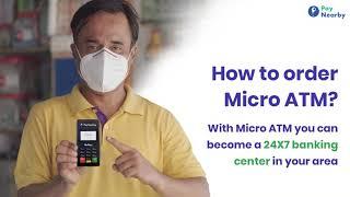 how to order Micro ATM on the PayNearby App