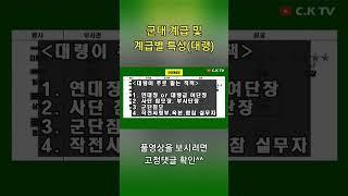 군대 계급 및 계급별 특성(대령) #군대 #입대 #shorts #대령
