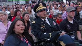 Justin Moore performing on the 2019 National Memorial Day Concert