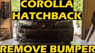 Remove Corolla Sedan / Hatchback Front Bumper