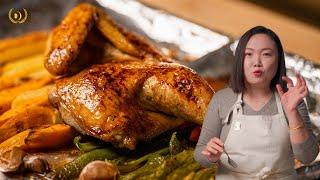 Half roast chicken  | The best way to roast chicken at home