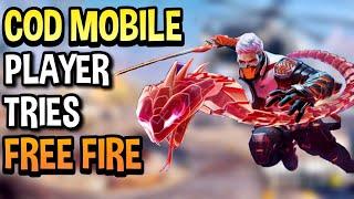 CALL OF DUTY MOBILE Player Tries FREE FIRE For The First Time|Honest Opinion|COD Mobile VS Free Fire