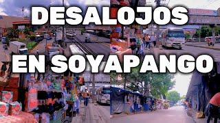 Comienza el Desalojo de vendedores informales en Soyapango/ walking Tour en Soyapango, El Salvador