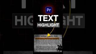 Text Highlight effect like Ali Abdul #tutorial #shortvideo #shorts #short