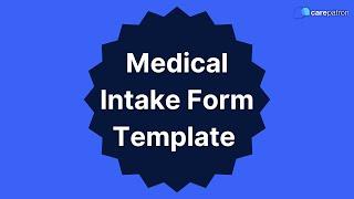 Medical Intake Form