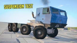 CrashHard 8x8 Truck Suspension Test - Beamng drive | SpeedRolls