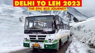 DELHI TO LEH - The incredible HRTC bus journey - 2023 Edition | Keylong to Leh HRTC bus | Himbus