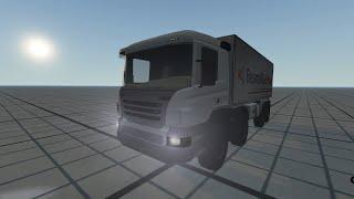 Heavy Utility 8x8 Truck Brake Test (Cockpit View) / BeamNG.Drive.