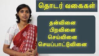 தன்வினை, பிறவினை, செய்வினை, செயப்பாட்டுவினை | ThanVinai, PiraVinai - 9th standard