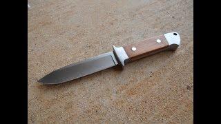 Making a Cherry Wood Knife Handle with Bolsters