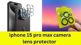 Unlock Brilliance: CASENED iPhone 15 Pro Max Camera Lens Protector | Best Mobile Camera Lens Guard