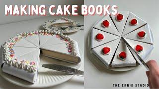 Cake books  bookbinding with gentle music, books that look like cake