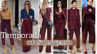 MODA OTOÑO INVIERNO 2024/2025   LOOKS OUTFITS Y COMBINACIONES DE ROPA Y COLORES EN TENDENCIA