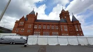 Arriving in the Cardiff Bay area - Cardiff, Wales UK