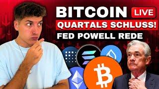  BITCOIN LIVE | DUMP! FED POWELL WIRTSCHAFTSAUSBLICK USA!