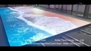 Interactive Led Dance Floor Panels Stage Rental Display Indoor Outdoor Led Floor Tile Screen fullc