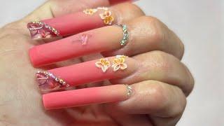 Acrylic Nail watch me work and RANT! #acrylicnails #tutorial #fyp #diynails #nails #nailart