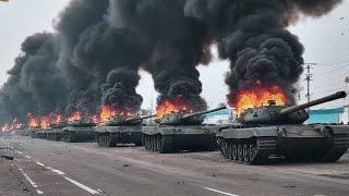 2 minutes ago!Hundreds of Russian armored vehicles that forced their way into Ukraine were destroyed