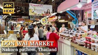 Visiting The Most Unique Floating Market: Don Wai Floating Market, Thailand [4K HDR]