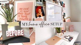 My Minimal Home Office Tour / Ultimate Work From Home Desk Setup 2021