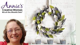 Annie's Craft Kit ~ Creative Woman ~ Winter Wreath ~ Unboxing & Review