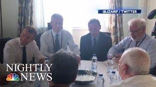 Iran’s Zarif Surprises White House At G-7 Summit | NBC Nightly News