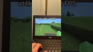 Minecraft on a 7 year old Chromebook but linux #tech #pc #techtok #gaming #minecraft