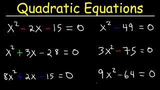 How To Solve Quadratic Equations By Factoring - Quick & Simple! | Algebra Online Course