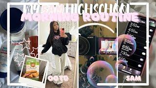 MY 5AM HIGHSCHOOL MORNING ROUTINE | ootd, chit chat, skincare, breakfast etc