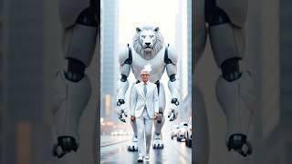 "Future Icons: Elon Musk, Tim Cook, Jeff Bezos & Their Robotic Beasts" #corporate #brandidentity
