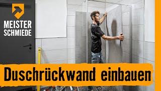 Duschrückwand einbauen | HORNBACH Meisterschmiede