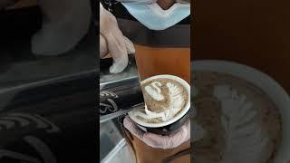 latte art how to make horse,