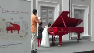 Kion Chew (9) and Ryan Phuan (9), Launch of the Singapore Rhapsodies at National Museum of Singapore