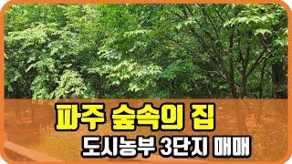 파주 전원주택 도시농부 숲세권 32평형 매매