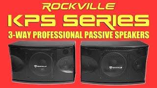 DEMO - Rockville Audio KPS Series of Passive Professional Speakers ( KPS65 , KPS80 , KPS10 , KPS12 )