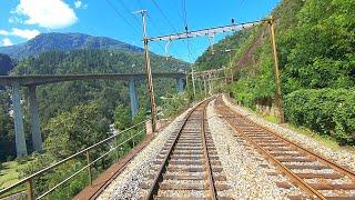  Bellinzona - Göschenen - Wassen Gotthard cab ride [08.2019]