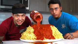 6lb Pasta Contest vs Juan Neave **Loser Shaves his Head**