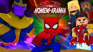 Minecraft: HOMEM ARANHA - OS VINGADORES O FILME COMPLETO! ‹‹ P3DRU ››