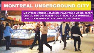 Discover the Underground City in Downtown Montreal  - Réso Montréal [4K] #montreal