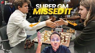 An unbelievable miss by both Carlsen and Rapport | World Blitz Teams 2024