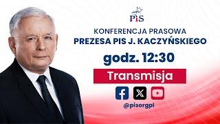 Konferencja prasowa Prezesa PiS J. Kaczyńskiego oraz Posłów K. Sójki i A. Kosztowniaka