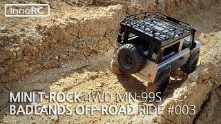 MINI T-ROCK 4WD MN-99S Badlands Off Road RC Car Ride #003