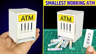 World's SMALLEST working ATM | How to make a simple ATM | easy cardboard atm machine | Mini ATM