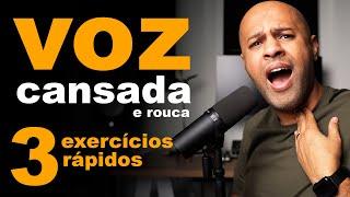 Voz Cansada e Rouca: 3 Exercícios COMPROVADOS para Cantar Bem e ter uma voz bonita.