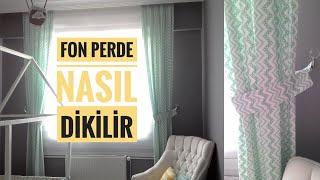 FON PERDE DİKİMİ (BEBEK ODASI PERDE DİKİMİ ) HOW  TO SEW CURTAİNS AT HOME