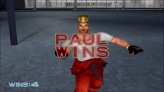 Tekken 4: Paul Phoenix All Intros & Win Poses