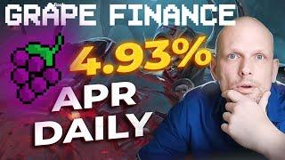 GRAPE FINANCE DEFI ON AVAX CRYPTO PROJECT REVIEW 4.93% APR!?!
