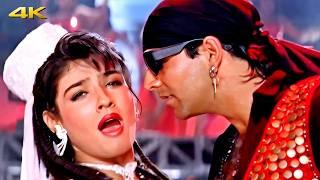 Tu Cheez Badi Hai Mast Mast 4K | Raveena Tandon & Akshay Kumar's Iconic Dance |Udit Narayan | Mohra