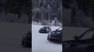 992 gt3rs drift on snow crazy #911 #automobile #porsche911 #porsche #gt3rs #gtcar