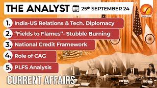 Current Affairs Today: The Analyst 25 September 2024 | Newspaper Analysis | Vajiram And Ravi